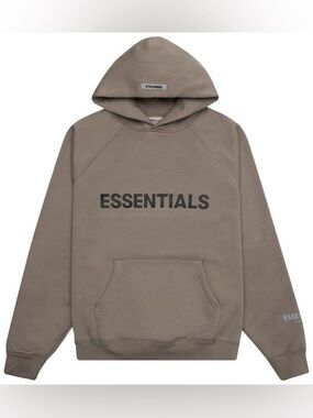 FEAR OF GOD Essentials Taupe Hoodie Medium